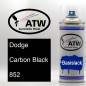 Preview: Dodge, Carbon Black, 852: 400ml Sprühdose, von ATW Autoteile West.